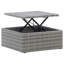 Lit de patio avec toit en rotin de polyester mélangé-454087870-454087871
