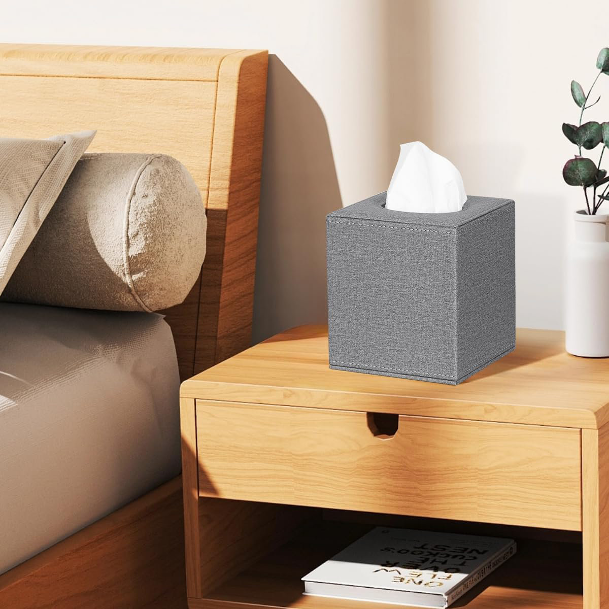 Latitude Run® Tissue Box Cover, Leather Tissue Box Holder, Stylish ...
