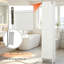 Armoire de rangement de style nordique, armoire de rangement autoportante pour salle de bain, grande armoire de rangement pour salle de bain