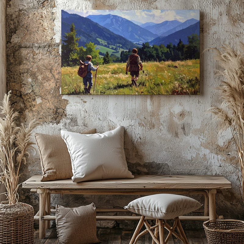 Art mural sur toile, "Pastoral Quest", H 20 po x l 30 po
