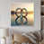 White Floater Framed