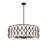 10 - Light Steel Dimmable Drum Chandelier-14048616