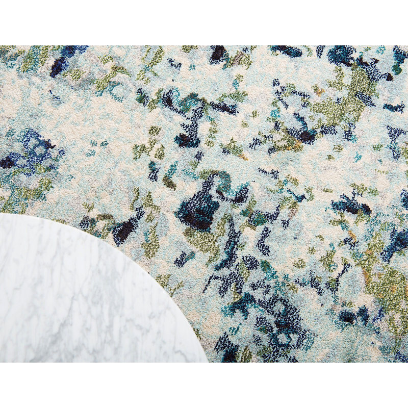 Patrocinia Geometric Green Rug, Rectangle 4' x 6'