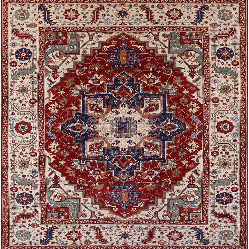 Oriental Indoor Rug, Square 4'