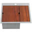 Ruvati Glass Rinser and Sink Combo Workstation for Wet Bar Bottle Washer Drop in Topmount-1189209215