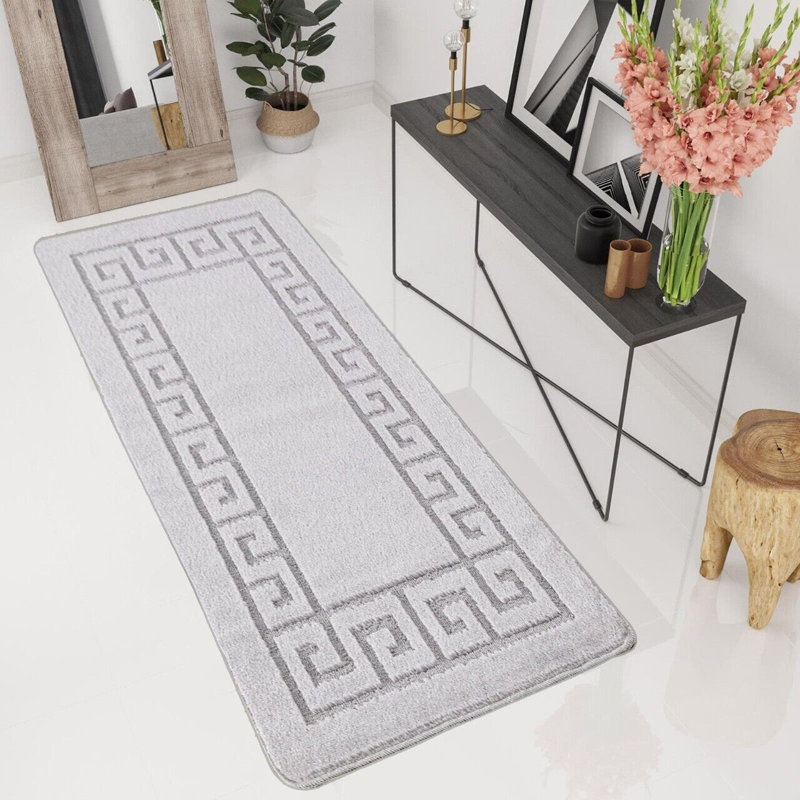 Tamika Solid Colour Area Rug, Runner 60 x 220cm