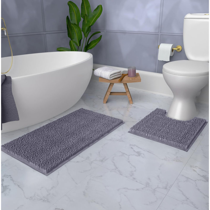Bath Rug, Grey
