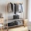 Huldah 132cm Rolling Clothing Rack