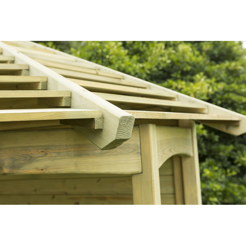 Solid Wood Pine Outdoor Bench