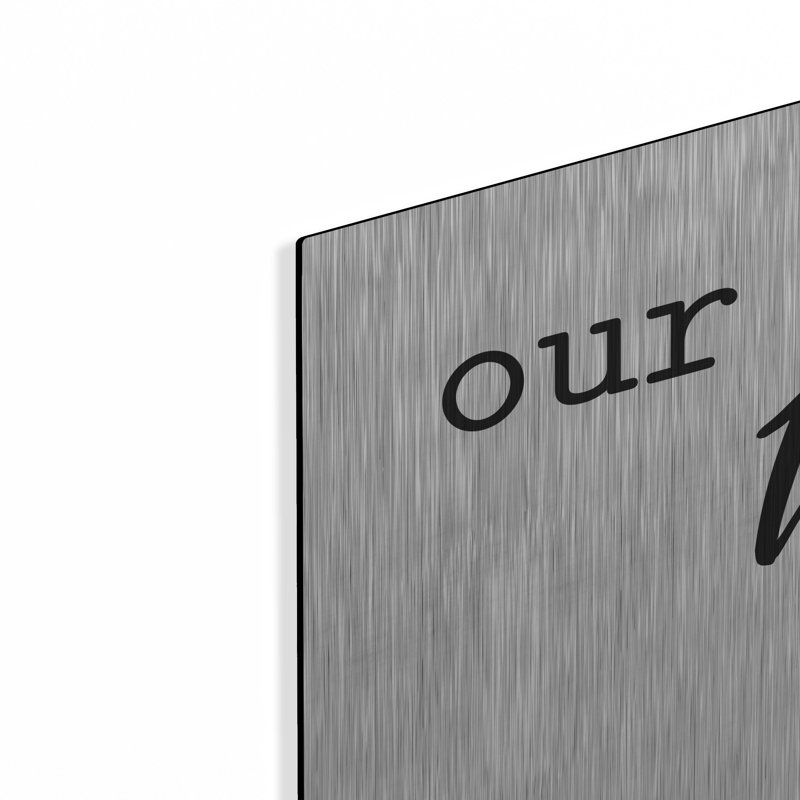 Trinx «Our Happy Place» par lettré & lignes, art mural en métal, H 16 po x l 48 po
