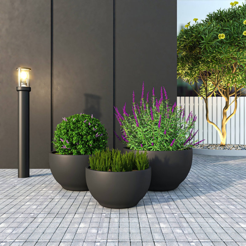 Radenka Handmade Pot Planter, Black