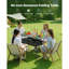 Table de camping pliante en aluminium