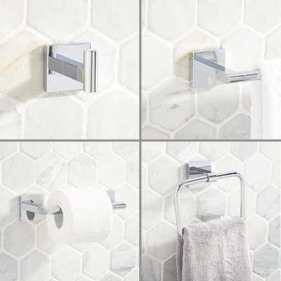 Hibiscus 4 - Piece Bathroom Hardware Set