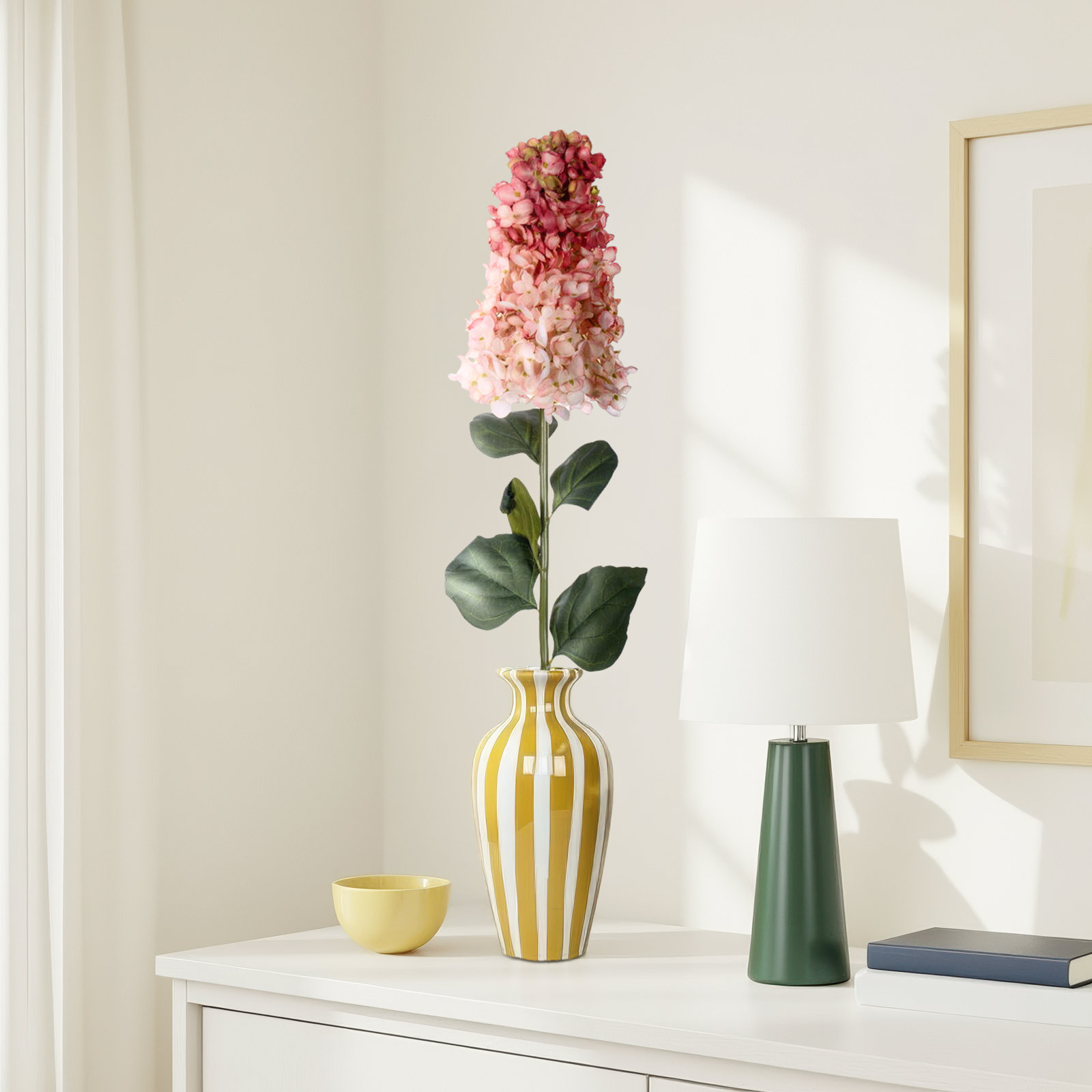 Hydrangea Stem, Salmon