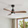132cm 3 - Blade Modern Ceiling Fan With Remote Control And Light Kit