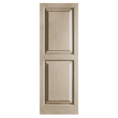 Standard Raised Panel Vinyl Shutters Pair