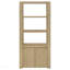 Armoire-pilier en chêne clair à 3 tablettes