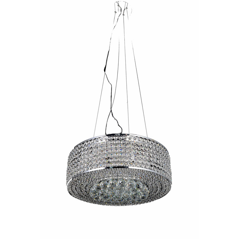 Lustre tambour 8 lumières unique Huse