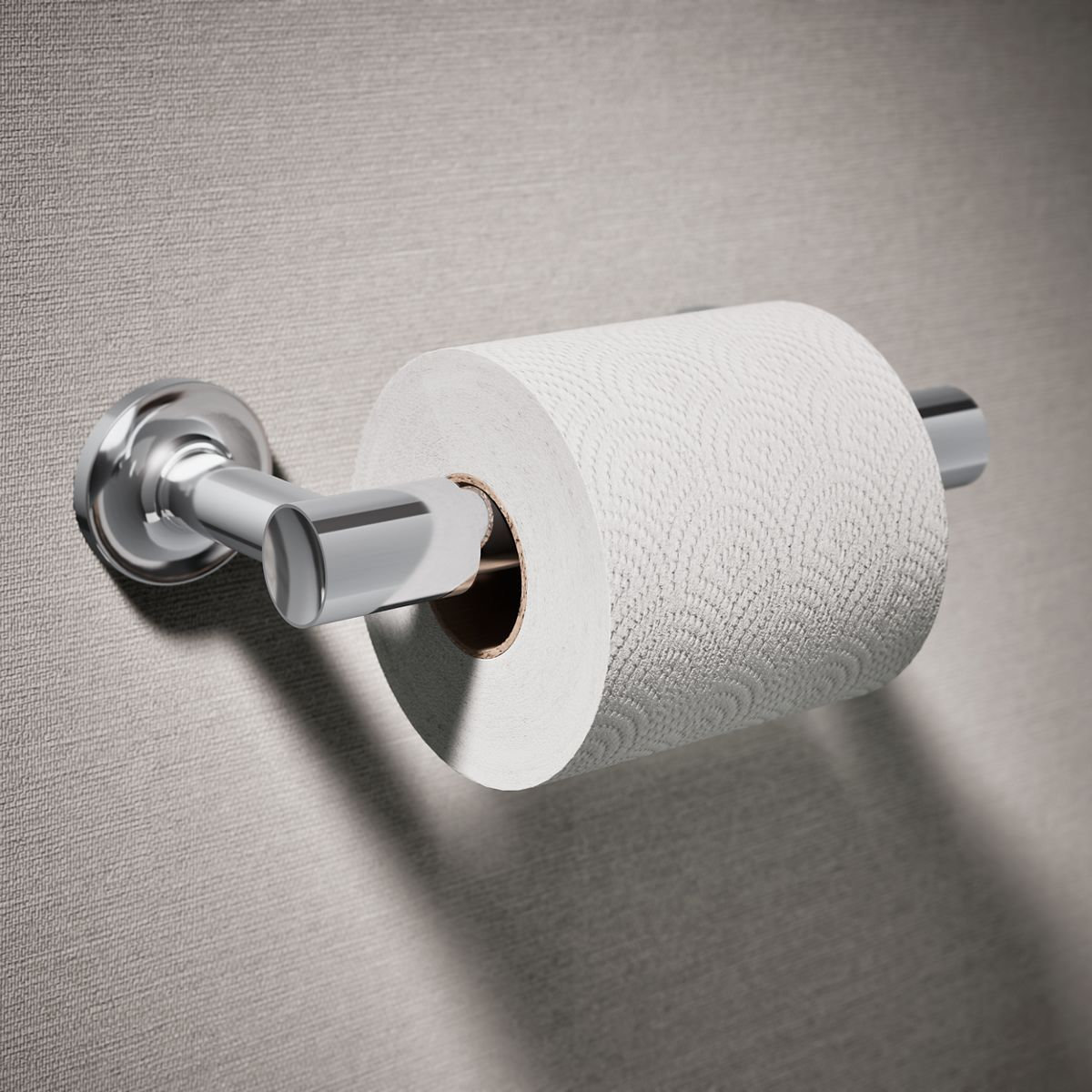 Purist Pivoting Toilet Paper Holder, Polished Chrome