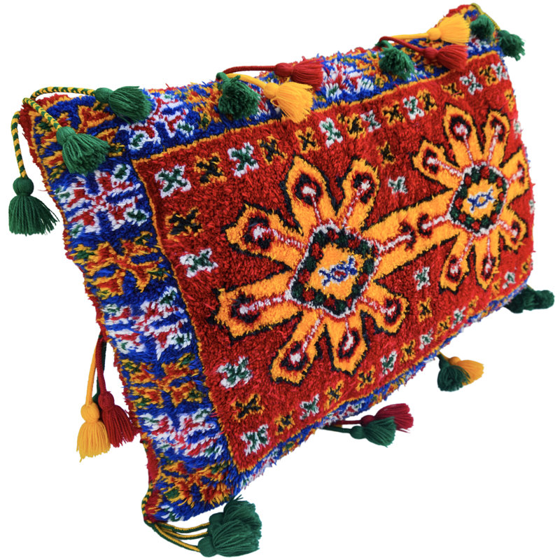 Tassels Wool Throw Pillow