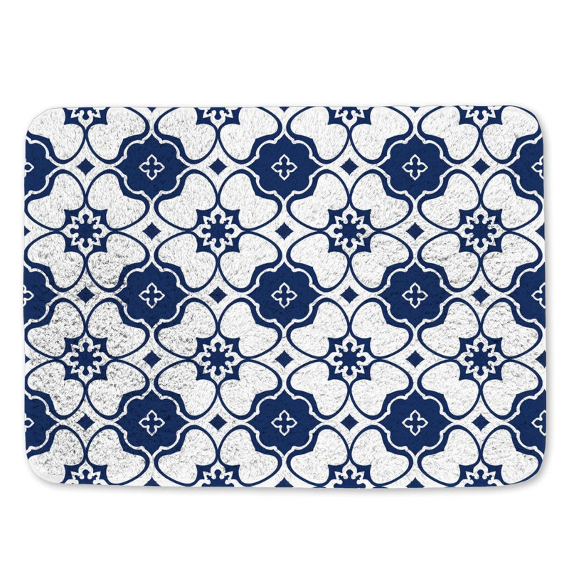 Janus Microfiber / Microsuede Non-Slip Bath Mat, 21"W x 34"L