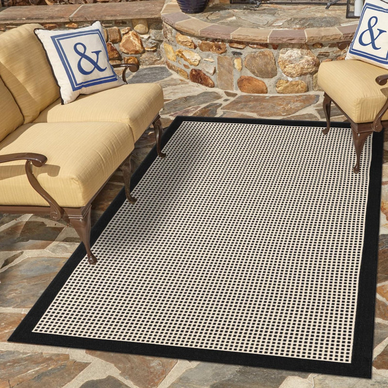 Gourlie Indoor/Outdoor Area Rug, Rectangle 10' x 14'1"