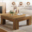 Table basse carrée rustique 39,37 po pour salon
