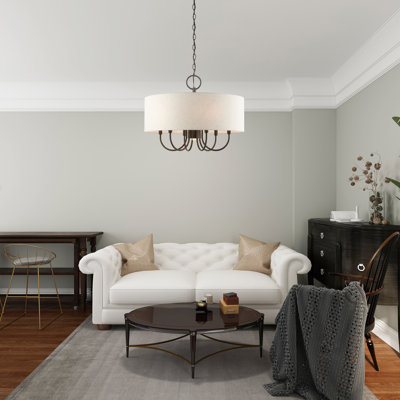 Winscombe Shaded Drum Chandelier