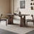 Modern White Ash Table with Oak Chairs-102188233