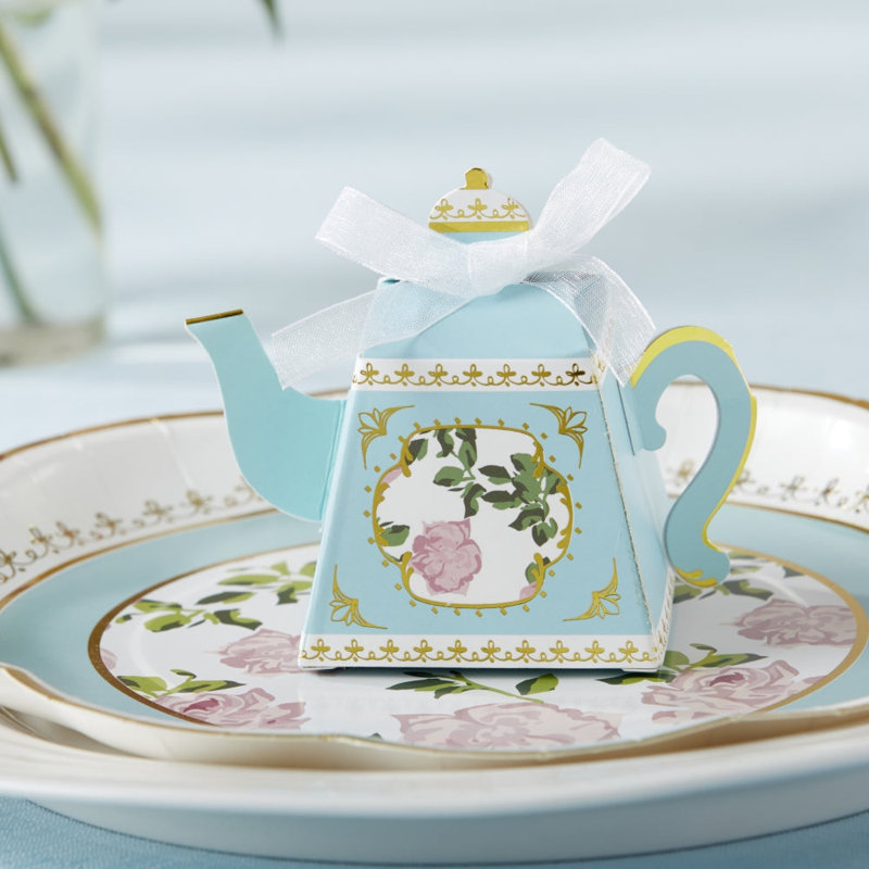 Boîte à thé Tea Time Whimsy, Bleu