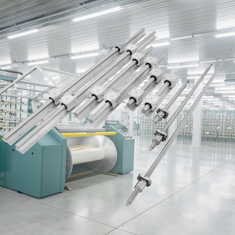 Rail linéaire, vis à billes x 3, RM1605-350 mm 650 mm 1050 mm x 2 linéaire