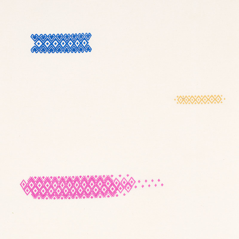 Schumacher x ONORA Balamil Handwoven Panel, Multi on Ivory