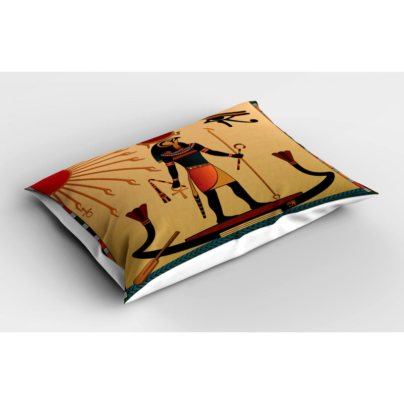Black/Brown/Blue/Red Polyester Microfiber Piece Sham, Twin