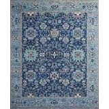 Transitional One-of-a-Kind Rectangle 8'1" X 9'10" Hand Knotted Area Rug