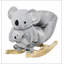 Cheval à bascule QABA pour enfants, bascule en forme de koala avec sons réalistes pour enfants de 18 à 36 mois