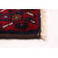 Tapis unique en laine noué à la main 3 pi 5 po x 6 pi 1 po élisabella rouge / brun / blanc Nouvel Âge