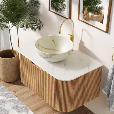 Meuble-lavabo et lavabo flottant Modern