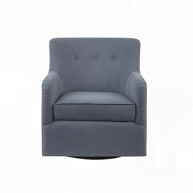 Fauteuil demi-tonneau pivotant, Bleu