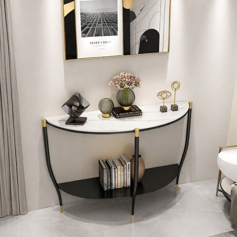 Console Modern Luxury, Blanc, Noir