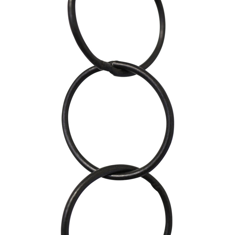 Chaîne ronde ronde en métal, Noir bronzé à l'huile