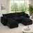 Modular Sectional Sofa,No Assembly Required