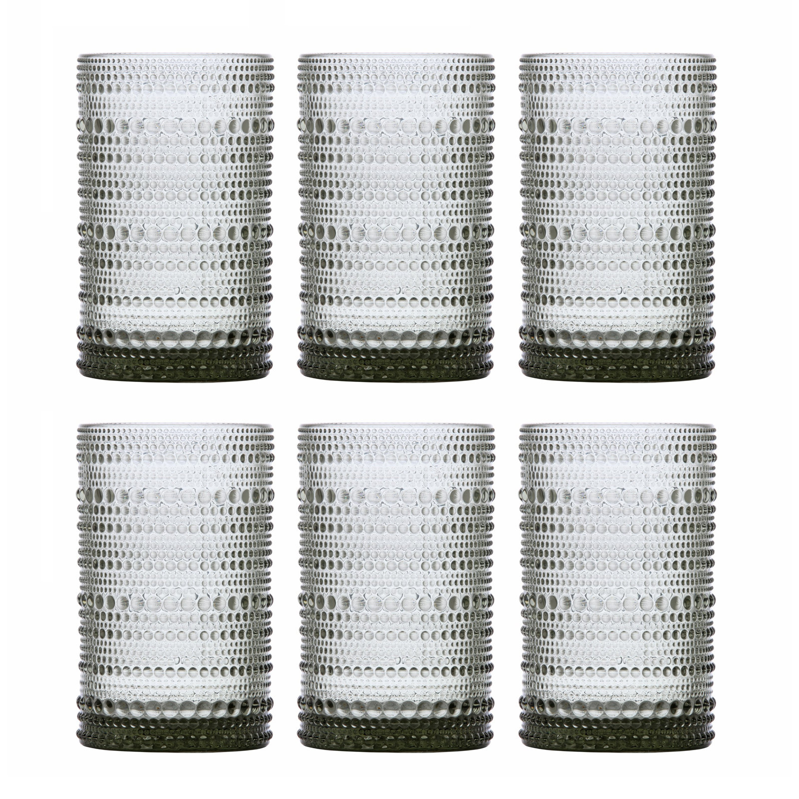Jupiter Drinking Glass, Smoke Gray, 13 oz.