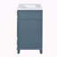 Meuble-lavabo de 30 po avec lavabo en céramique, armoire de rangement en bois massif avec portes à fermeture douce, style rétro-118592803