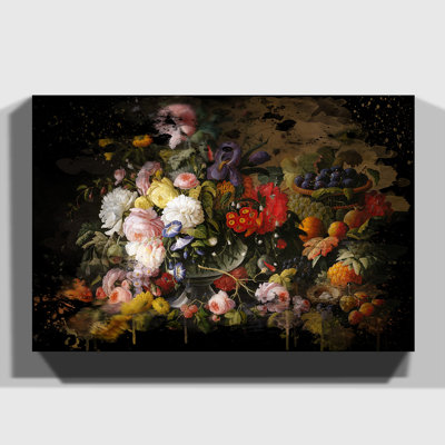 Still Life Flowers - Wrapped Canvas