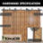 Diamond Design Double Track Bypass Three Barn Door Hardware Kit （Door Not Included）-66815884