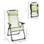 Chaises de terrasse pliantes (2). Assise confortable avec. Dossier réglable. Pour le jardin, la cour arrière, la pelouse. Pliable pour économiser de l'espace. Solide. 264 lb Capacité de chaises de patio de 2 po Fauteuil à dossier en toile