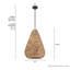 Grand luminaire suspendu 3 lumières Hunter Cambria