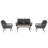 4-person Outdoor Seating Group With Cushions-1849653876-1849653877