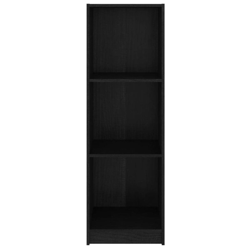Germ 110cm H x 36cm W Solid Wood Standard Bookcase, Black