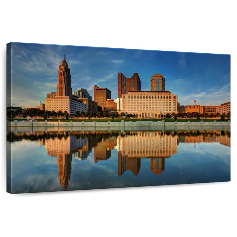 Columbus City Ohio, 8" H x 12" W